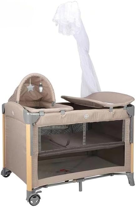 ベビーベッド ベビーサークル 添い寝 多機能 木製 ハイタイプ 3段階の